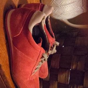 Cole Haan Nike Red Suede Shoes 7.5